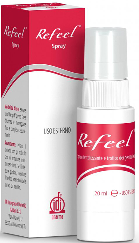 REFEEL SPRAY RIVITALIZZANTE E TROFICO DEI GENITALI ESTERNI FEMMINILI 20 ML - Farmastop