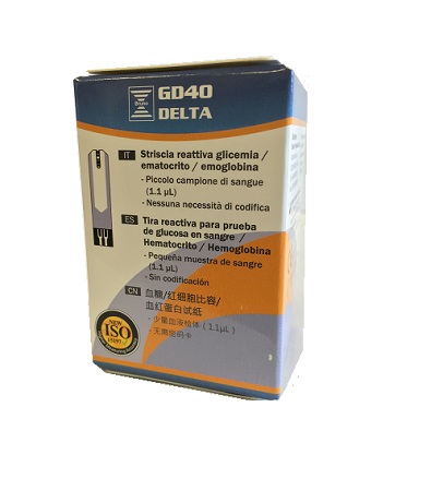 STRISCE MISURAZIONE GLICEMIA BRUNO GD40 DELTA 25 PEZZI - Farmastop