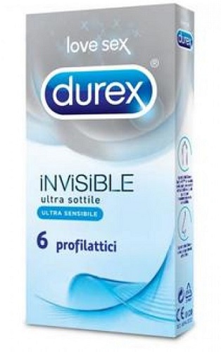 DUREX INVISIBLE PROFILATTICO 6 PEZZI - Farmastop