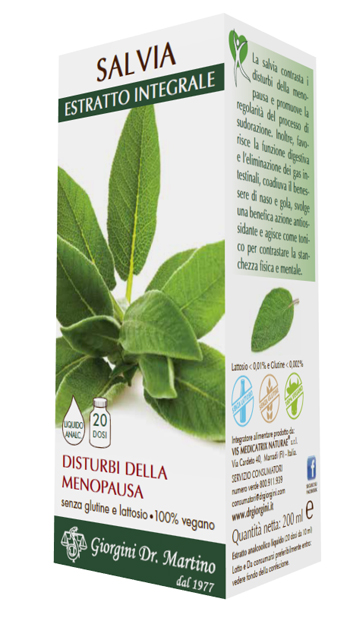 SALVIA ESTRATTO INTEGRALE 200 ML - Farmastop