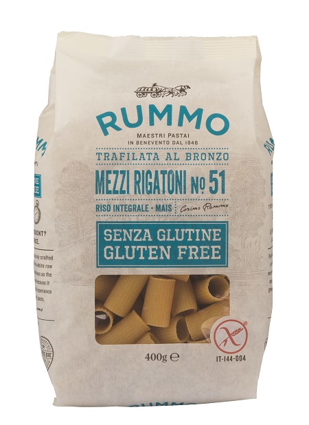 RUMMO MEZZI RIGATONI N51 DI RISO INTEGRALE E MAIS 400 G - Farmastop