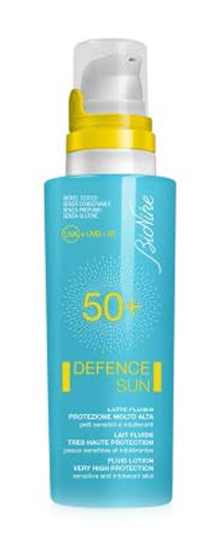 DEFENCE SUN 50+ LATTE FLUIDO PROTEZIONE MOLTO ALTA 125 ML - Farmastop