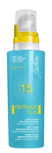 DEFENCE SUN 15 LATTE FLUIDO PROTEZIONE MEDIA 125 ML - Farmastop