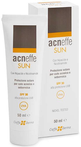 ACNEFFE SUN SPF 30 ALTA PROTEZIONE UVB PER CUTE ACNEICA E SEBORROICA 50 ML - Farmastop