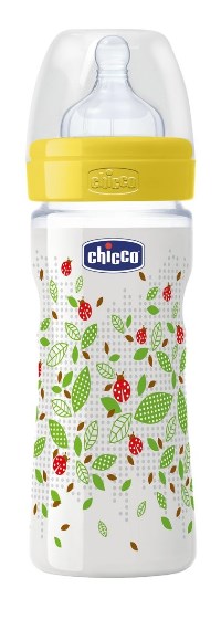 CHICCO BIBERON WELL BEING IN POLIPROPILENE UNISEX DA 250 ML MEDIUM SILICONE ITA - Farmastop