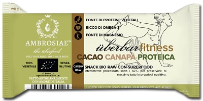 UBERBARFITNESS CACAO CANAPA BIO 35 G - Farmastop