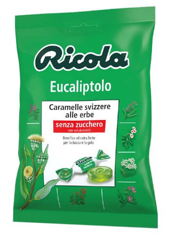 RICOLA EUCALIPTOLO SENZA ZUCCHERO 70 G - Farmastop