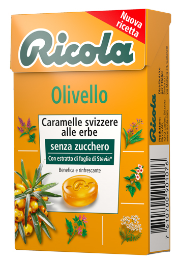 RICOLA OLIVELLO SPINOSO SENZA ZUCCHERO 50 G - Farmastop