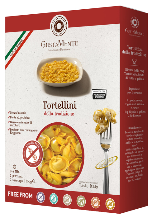 GUSTAMENTE TORTELLINI 250 G - Farmastop