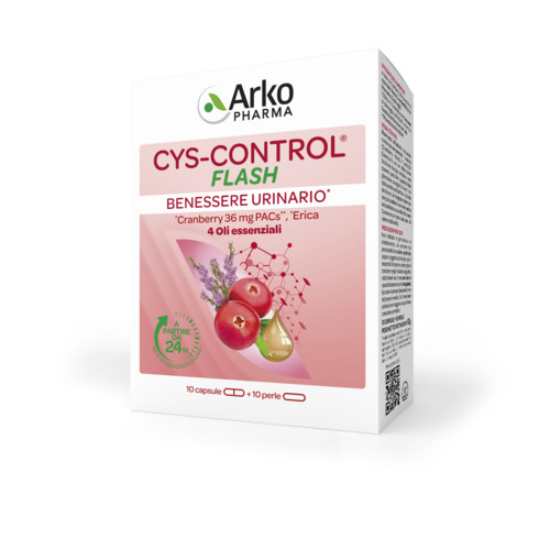 CYS CONTROL FLASH 20 CAPSULE - Farmastop