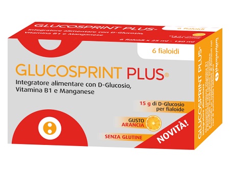 GLUCOSPRINT PLUS ARANCIA 6 FIALOIDI DA 25 ML - Farmastop