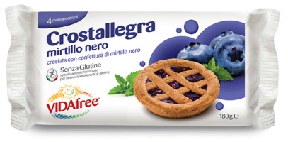 VIDAFREE CROSTALLEGRA MIRTILLO NERO 180 G - Farmastop