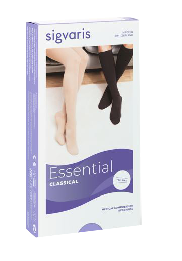 SIGVARIS TOP FINE 702 CCL2 TFQ MONOCOLLANT DESTRO CORTO CRISPA PUNTA APERTA S - Farmastop