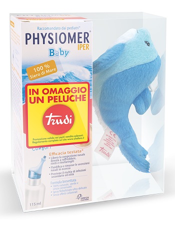PHYSIOMER BABY IPER SPRAY 115 ML + GADGET TRUDI - Farmastop