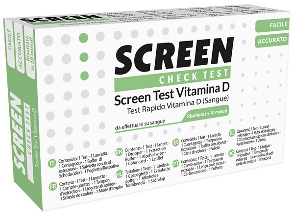 TEST RAPIDO PER IL RILEVAMENTO SEMI-QUANTITATIVO DI 25-IDROSSIVITAMINA D TRAMITE PUNGIDITO 1 PEZZO - Farmastop