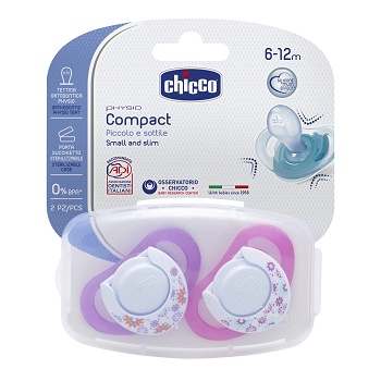 CHICCO SUCCHIETTO COMPACT GIRL S6-16 MESI 2 PEZZI - Farmastop