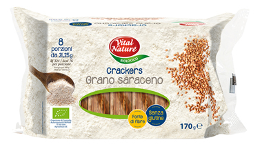 CRACKERS GRANO SARACENO BIO 170 G - Farmastop