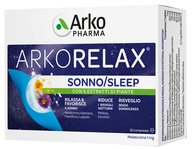 ARKORELAX SONNO 30 COMPRESSE - Farmastop