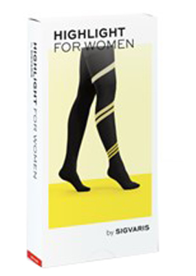 SIGVARIS HIGHLIGHT WOMEN CALZA COSCIA NORMALE PUNTA CHIUSA BLACK M - Farmastop
