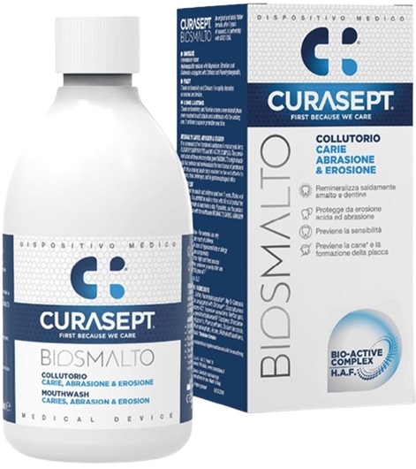 CURASEPT BIOSMALTO COLLUTORIO CARIE ABRASIONE&EROSIONE 300 ML - Farmastop