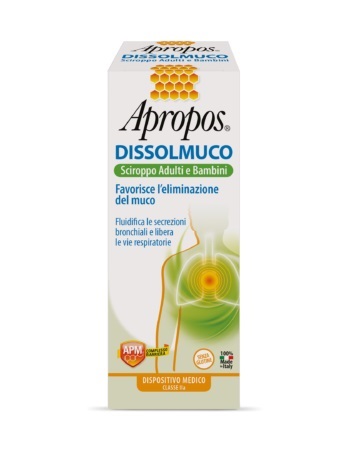 APROPOS DISSOLMUCO SCIROPPO ADULTI E BAMBINI 230 G - Farmastop