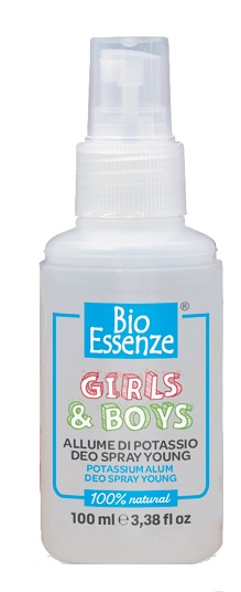 BIO ESSENZE GIRLS & BOYS ALLUME DI POTASSIO DEO SPRAY YOUNG 100 ML - Farmastop