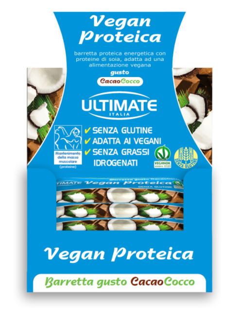 BARRETTA VEGAN PROTEICA CACAO/COCCO 24 PEZZI - Farmastop