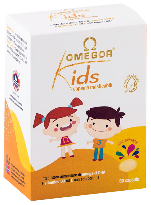 OMEGOR KIDS 60 CAPSULE MASTICABILI - Farmastop