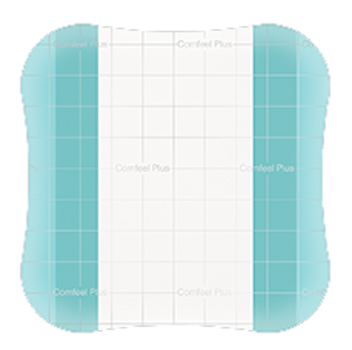 MEDICAZIONE SPECIALE ATTIVA TRASPARENTE CON IDROCOLLOIDE COMFEEL PLUS 10X10 CM 10 PEZZI - Farmastop