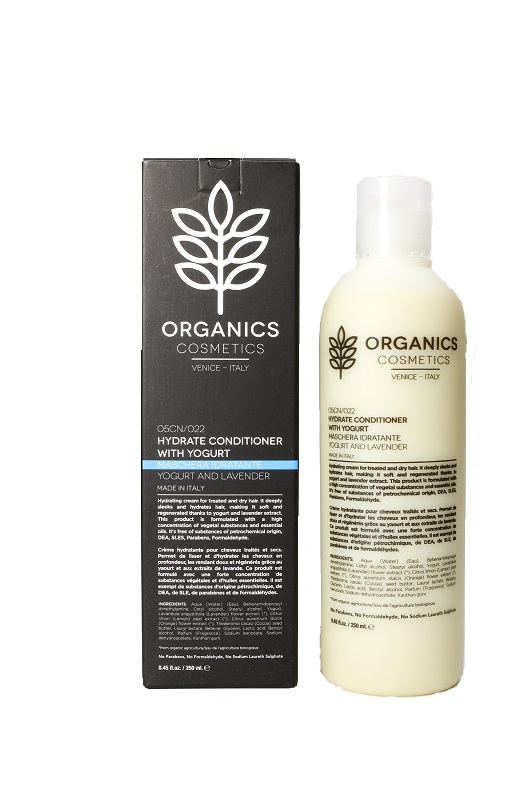 ORGANICS COSMETICS HYDRATE CONDITIONER WITH YOGURT AND LAVENDER 250 ML - Farmastop