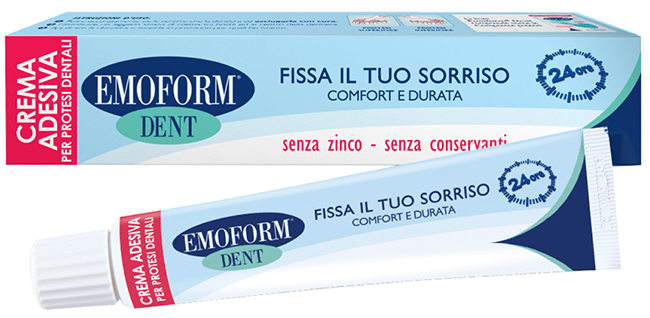 EMOFORM DENT CREMA ADESIVA PER PROTESI DENTALI 45 G PROMOZIONE - Farmastop