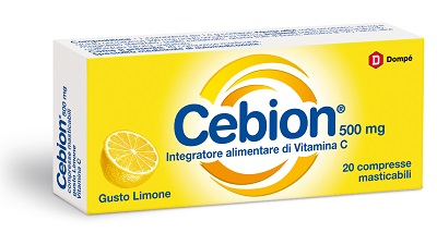 CEBION MASTICABILE LIMONE VITAMINA C 500 MG 20 COMPRESSE - Farmastop