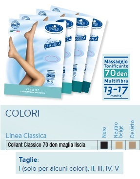 SAUBER COLLANT 70 DENARI MAGLIA LISCIA N BEIG 5 LINEA CLASSICA - Farmastop