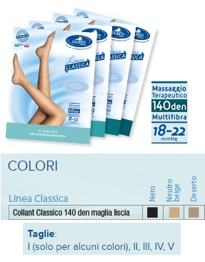 SAUBER COLLANT 140 DENARI MAGLIA LISCIA NEUTRO BEIGE 2 LINEA CLASSICA - Farmastop