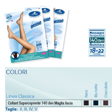 SAUBER COLLANT 140 DENARI SUPER COPRENTE MICRORETE BLU NOTTE 4 LINEA CLASSICA - Farmastop