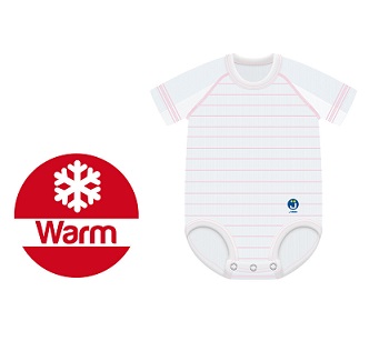 J BIMBO CALDO DRYARN BIANCO CUCITURA RIGHE ROSA - Farmastop