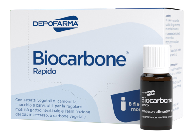 BIOCARBONE RAPIDO 8 FLACONCINI - Farmastop