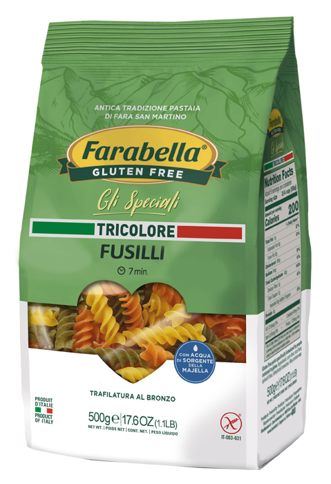 FARABELLA FUSILLI TRICOLORE 500 G - Farmastop