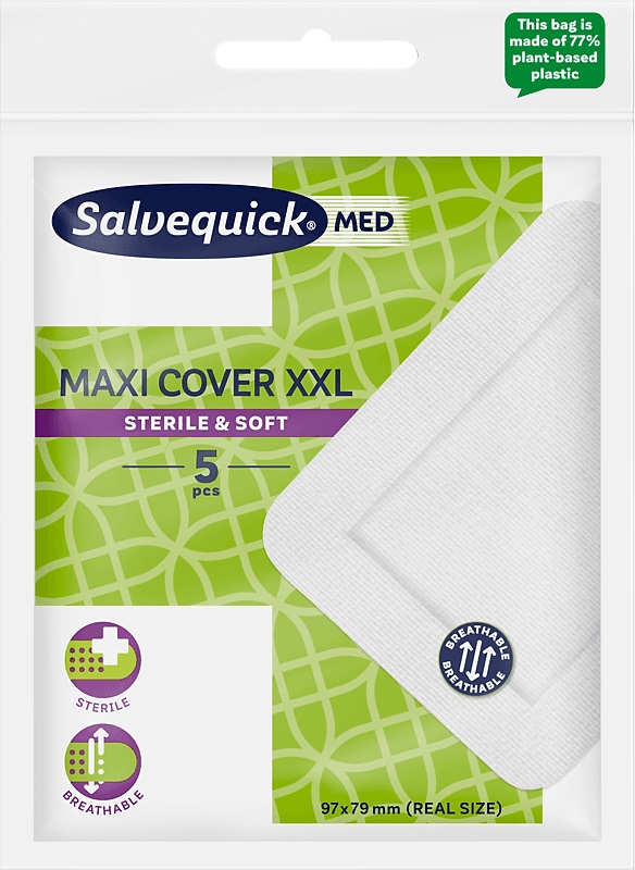CEROTTO SALVELOX MED MAXI COVER XXL 97X79MM 5 PEZZI - Farmastop