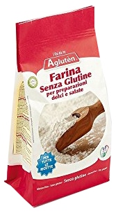 AGLUTEN FARINA SENZA GLUTINE PREPARAZIONE DOLCI E SALATO 1 KG - Farmastop