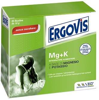 ERGOVIS MG+K SENZA ZUCCHERO 20 BUSTINE 5 G - Farmastop