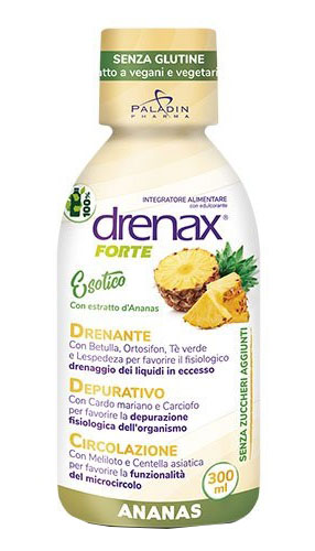 DRENAX FORTE ESOTICO CON ESTRATTO D'ANANAS 300 ML - Farmastop