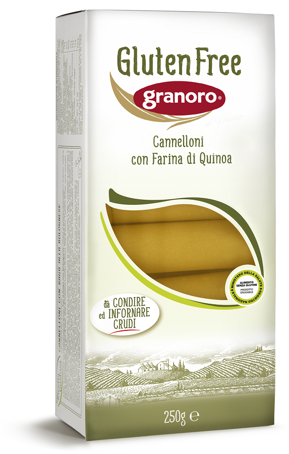 GLUTEN FREE GRANORO CANNELLONI CON QUINOA 250 G - Farmastop