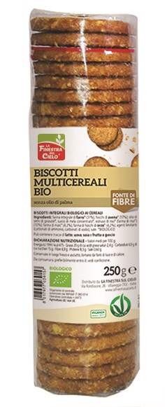 BISCOTTI MULTICEREALI 250 G - Farmastop