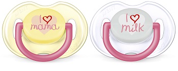 SUCCHIETTO LOVE 0-6 MESI FEMMINA 2 PEZZI - Farmastop