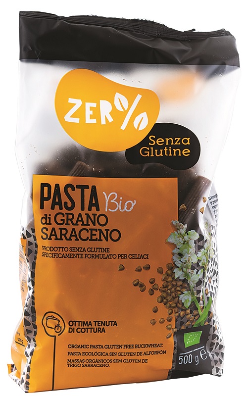 ZER% GLUTINE RIGATONI DI GRANO SARACENO BIO 500 G - Farmastop