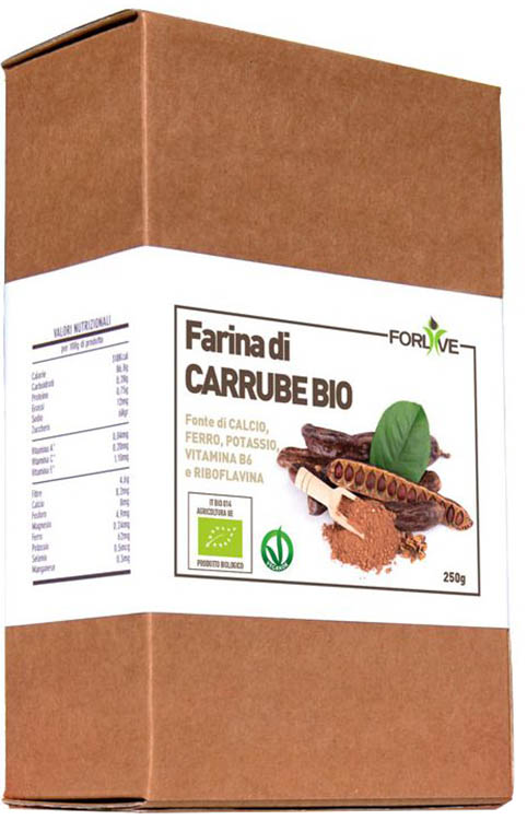 FARINA DI CARRUBE BIO 250 G - Farmastop