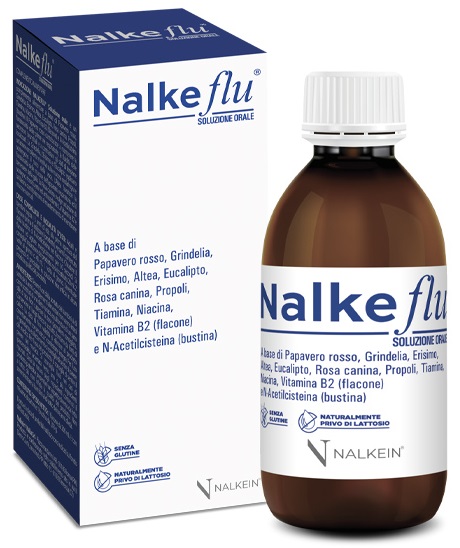 NALKEFLU SOLUZIONE ORALE 200 ML + 1  BUSTINA DA 2,5 G - Farmastop