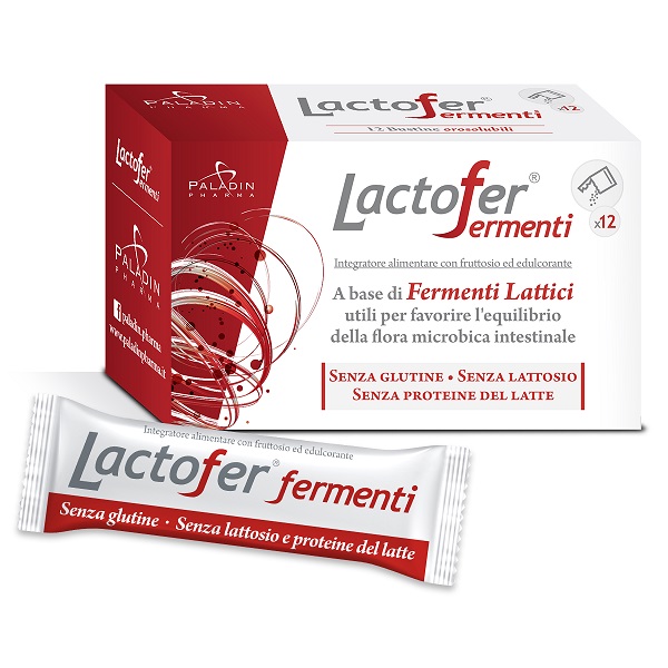 LACTOFER FERMENTI 12 BUSTINE OROSOLUBILI - Farmastop