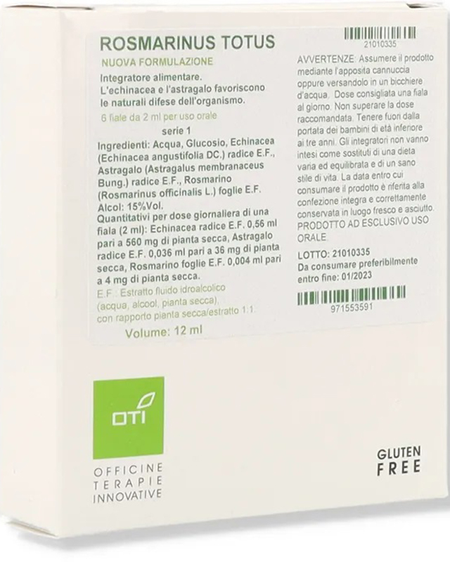 ROSMARINUS TOTUS NUOVA FORMULAZIONE 1SERIE 6FIALE GLUCOSATE 2ML - Farmastop